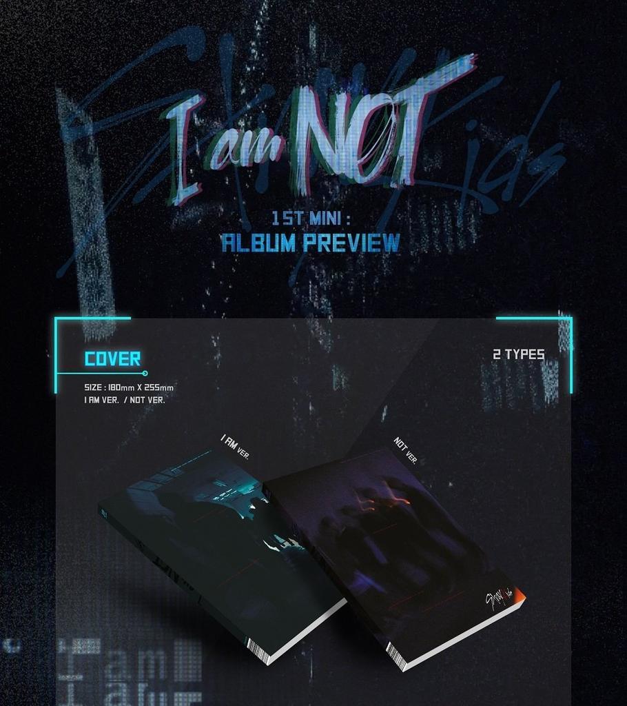 Stray Kids - I am NOT [NOT ver.] (1st Mini Album) CD + Photobook + 3 Photocards [KPOP MARKET Bonus: Additional Photocard Set] [Korean Edition]
