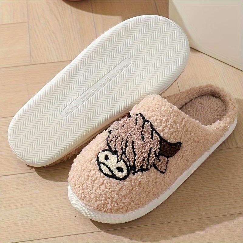 Autumn and Winter Comfortable Elegant Unisex Animal Pattern Design, Large Size Couple Style for Men and Women, Soft Sole, Beige