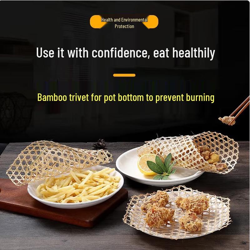 SIFAR Hand-Woven Non-Stick Bamboo Steamer Mats