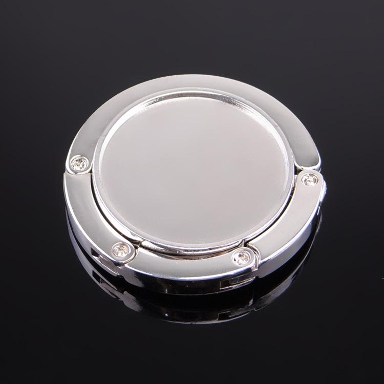 1Pcs DIY Portable Fashion Folding BLANK Alloy Purse Handbag Bag Hanger Hook Holder Table Hook Unique Bag Parts Accessories