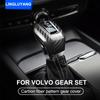 for volvo S60 XC60 V60 V40 S80 S90 XC90 V90 carbon fiber pattern gear stick gear set gear handle car Accessories