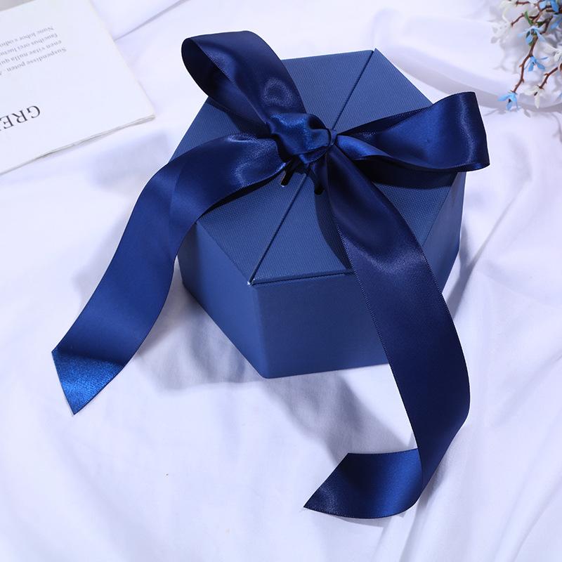 Gifts Box with Bow Ribbon Valentines Day Presents Packaing Boxes Anniversary Surprise Gifts Wedding Decorations