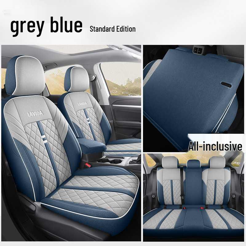 All-Season Linen Seat Covers for Volkswagen Lavida - Universal Fit for Five-Seater Models Exclusive for Lavida