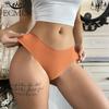 Women's One-piece Ice Silk Seamless Panties V-shaped Low-waist Breathable Underwear Skin-friendly Soft Lingerie