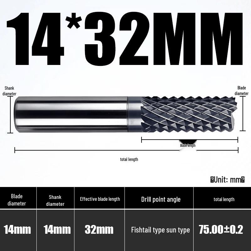 

Aokewen Tungsten Steel Corn End Mill