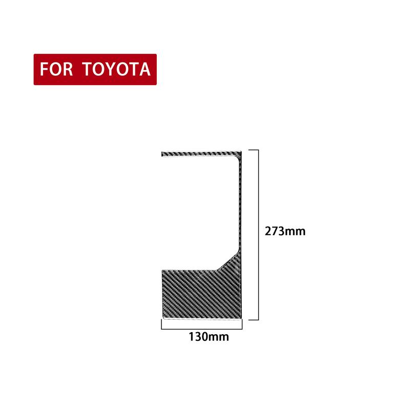 For Toyota Tundra 2014- Real Carbon Fiber Stickers Central gear shift storage Panel Car Accessories Interior decorative