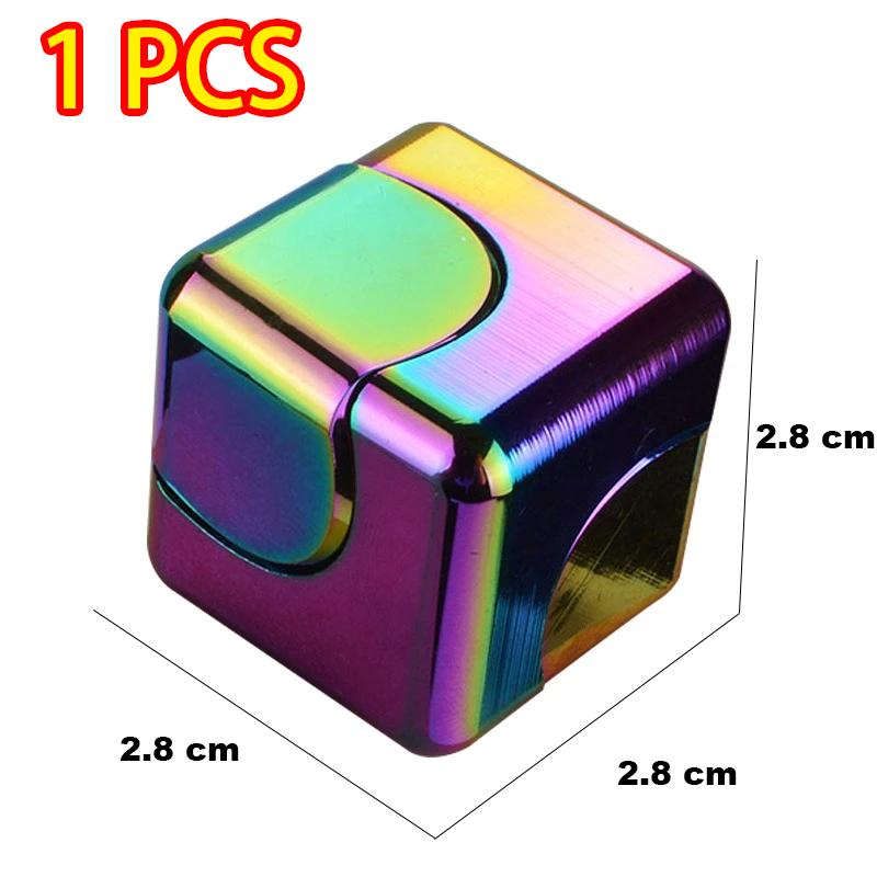 

Metal Magic Fingertip Gyroscope Toys Fidget Spinner Desktop Square Spinning Tops Children Gyro Adults Stress Relief Gifts Forkid