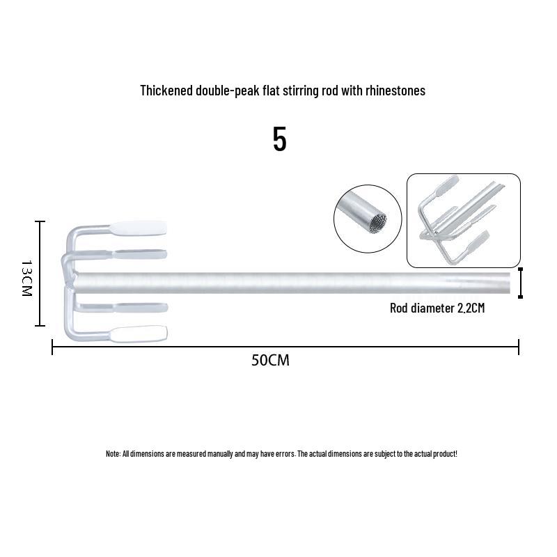 Thickened Double Mountain Plaster Putty Paint Mixer Rod
