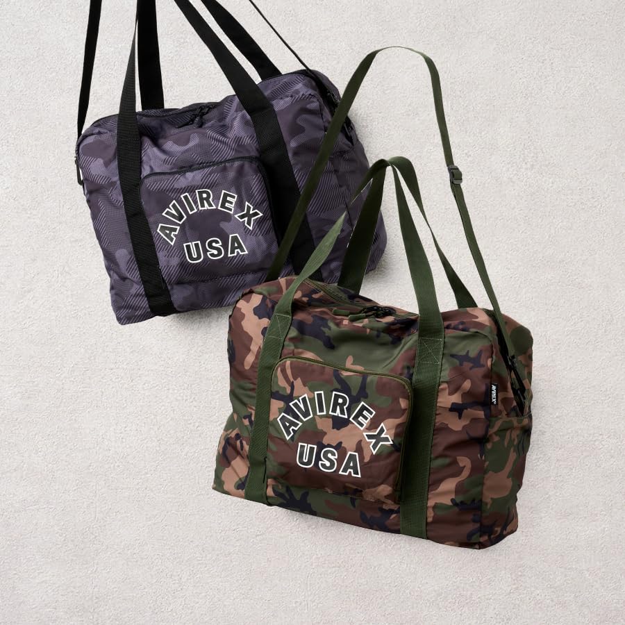 AVIREX Bag Tote Bag Bag Folding Travel Bag Folding Bag Carry Bag Cute Children Kids Travel Goods Travel Goods Travel Goods Avirex Carry-on (Olive)