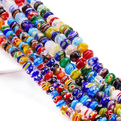 Abacus Lampwork glasierte Glasperlen für die Schmuckherstellung, DIY-Mode-Armband-Halskette