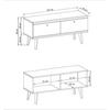Meuble de Télé scandinave PRIMO en 107 cm