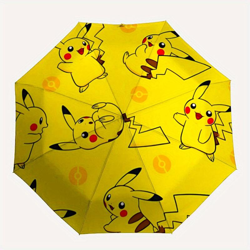 

1pc Pikachu, Pokémon Design Automatic Open/Close Umbrella - Compact Travel Umbrella, Perfect Gift for Friends -Intricate Design Umbrella yy250811075