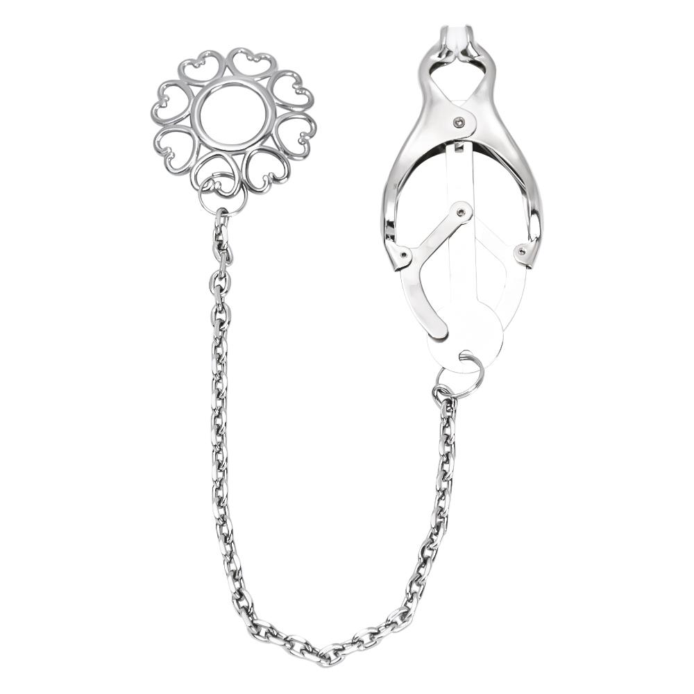 NEW Device Bondage Gear Hard Clover Nipple Clamps Clips Games Sex Toys Adult Products for Women Metal Nipple Clamps Steel Breast