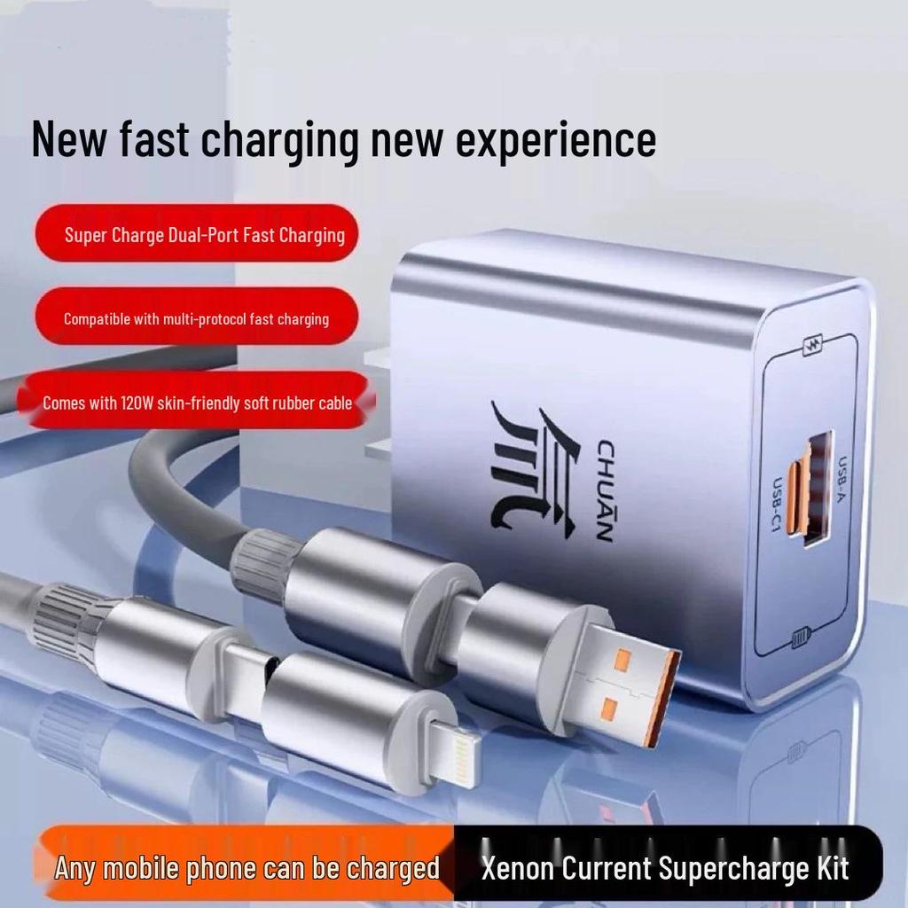 100W GaN Fast Charger for Apple & Huawei USB-C Devices