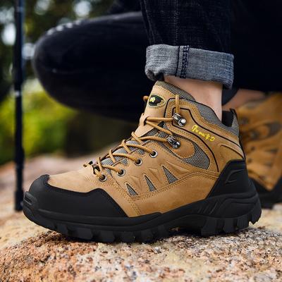 Autumn and Winter New Outdoor Wear-resistant Hiking Hiking Sports Shoes Trendy Shoes Men's Shoes Medium and High-top Casual Shoes
