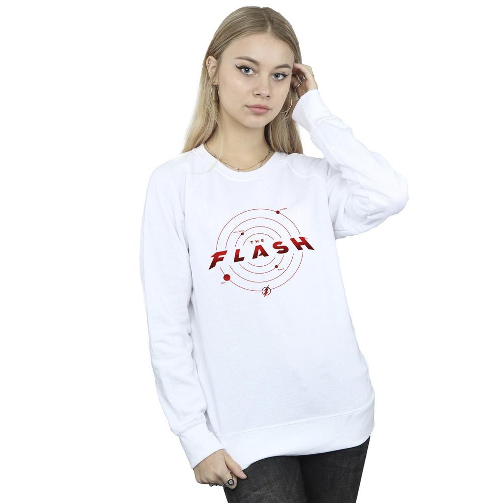 DC Comics Womens/Ladies The Flash Multiverse Rings Sweatshirt