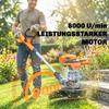 Cordless Lawn Trimmer 21V with 2x4.0Ah Batteries, 25 cm Cutting Width