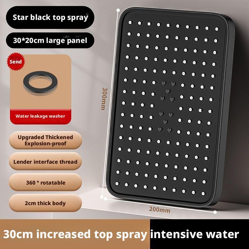 Top Spray Pressurized Shower Shower Head Large Flow Shower Shower Top Spray Bathroom Large Shower Showerhead