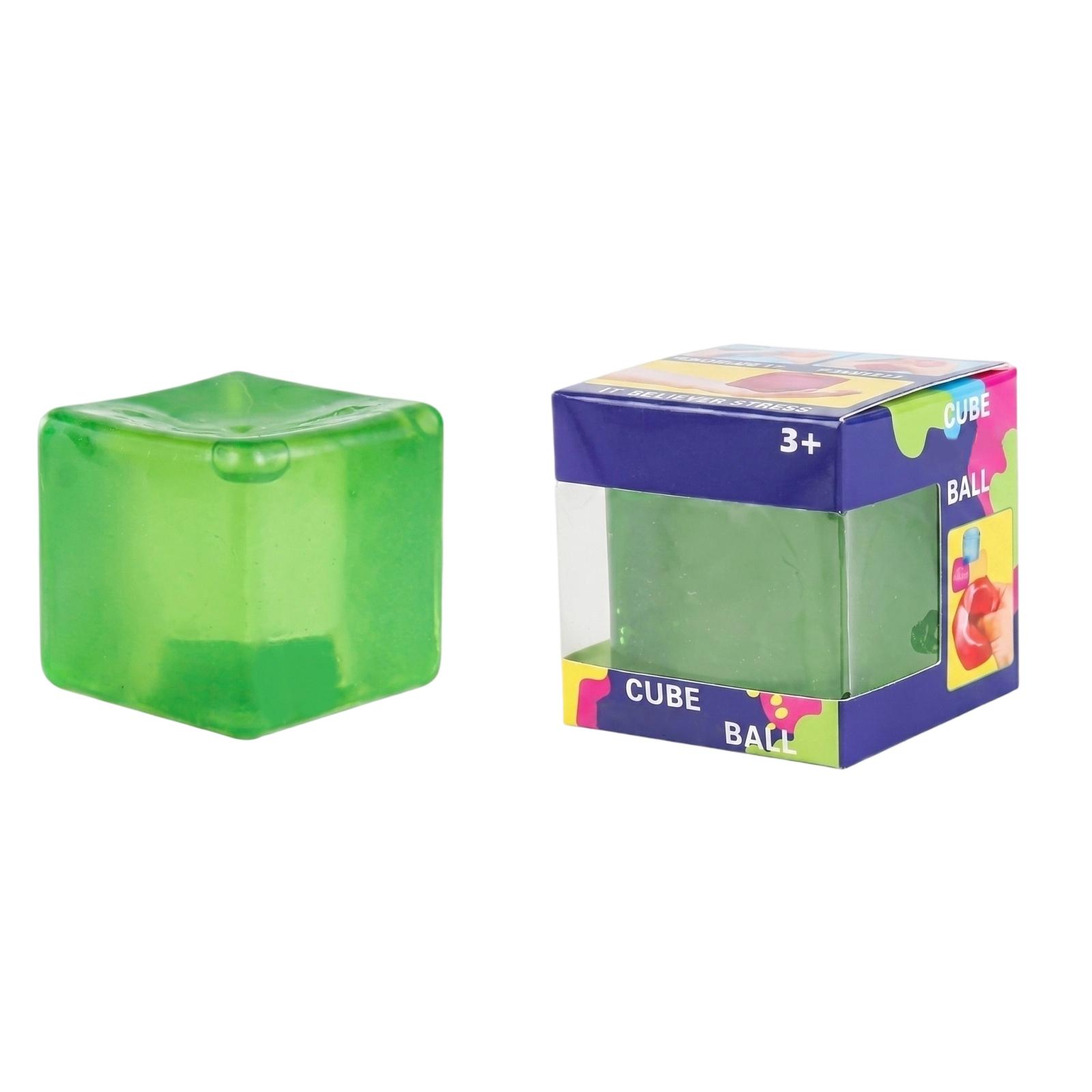 

Square Squeeze Toy 5 5cm Soft Sensory Stress Relief Cube with Maltose Ice Cube Texture in Clear Packaging Suitable for Ages 3 and Up one size