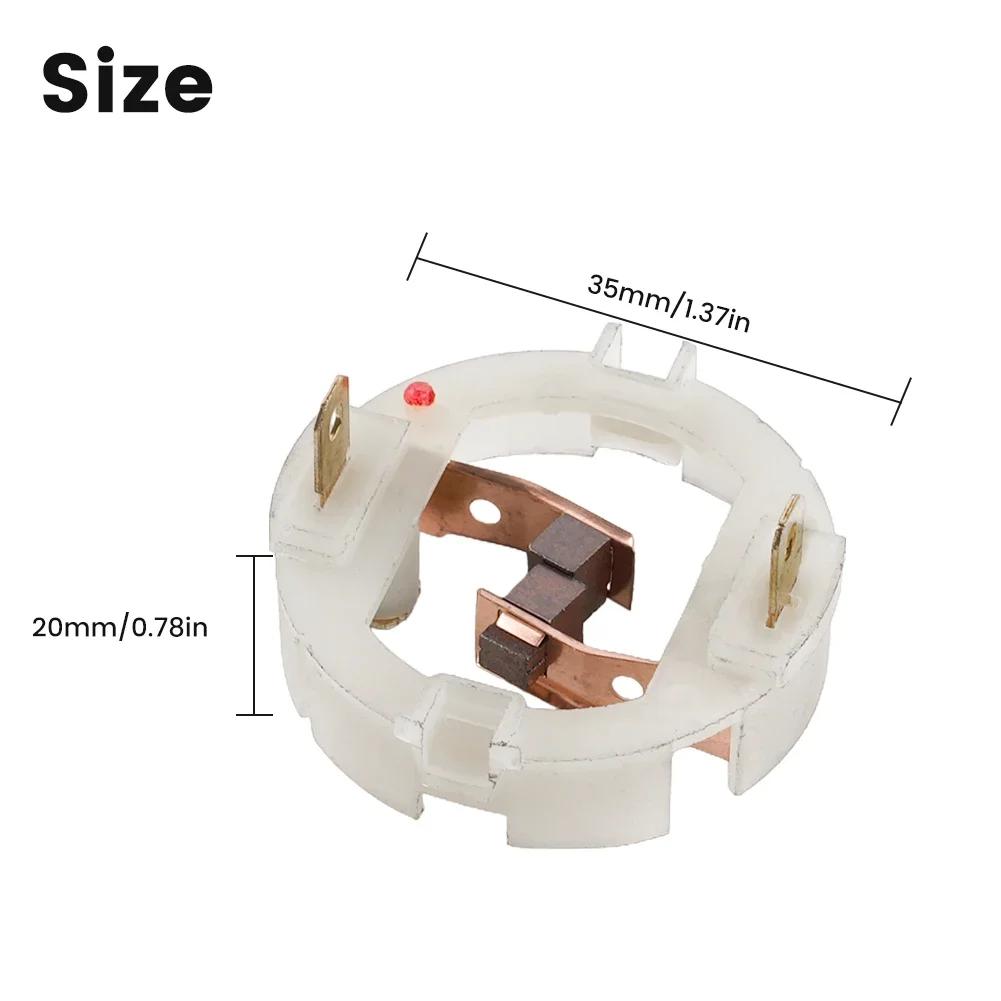 RS550 Motor Rotor Carbon Brush Holder +2*Carbon Brush Repair Part For Cordless Screw Driver Drill Wrench Accessories