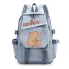 Capybara Cartoon School Backpack Teen Students Lightweight Nylon Dual-Shoulder Bag Campus Travel Study Unisex