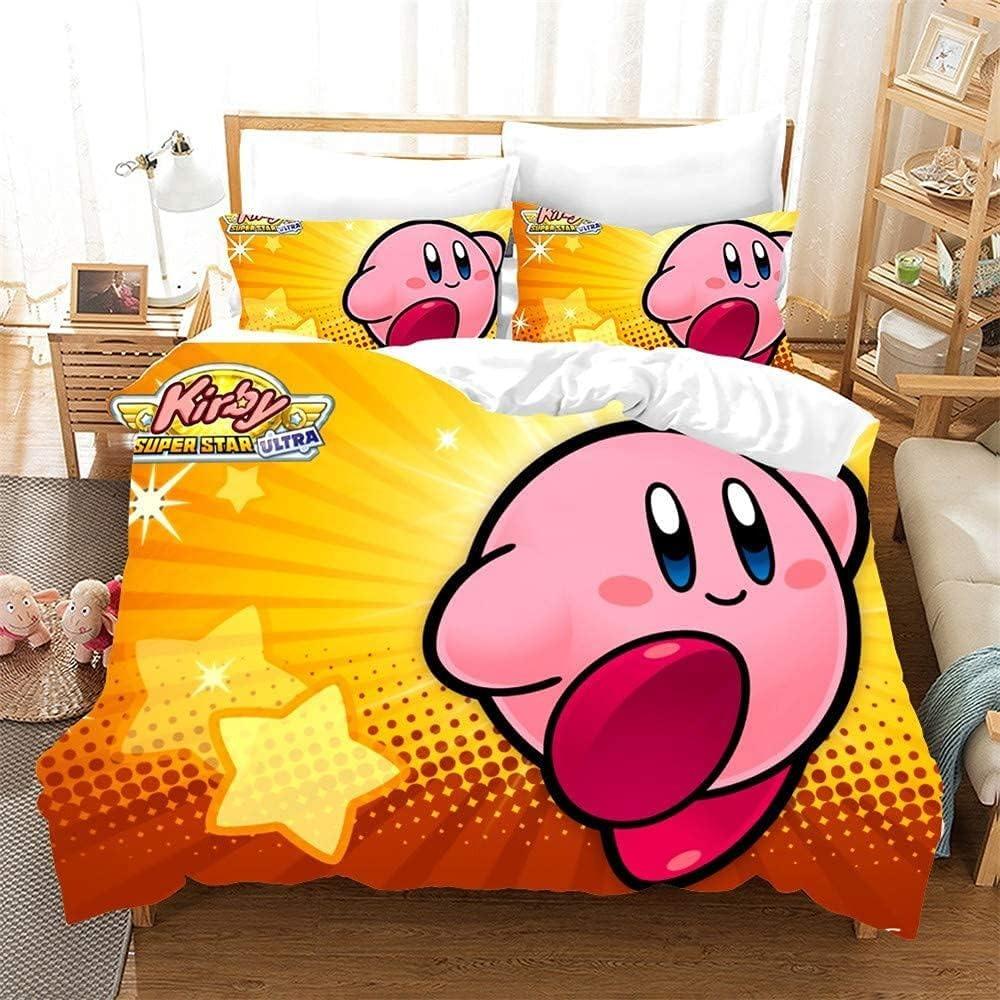 Duvet Cover Kirbys Star Allies 3D Exquisite Game Anime Digital Printing Bedding Set Comforter Bed Youth Home Decor Kids Boy Gift