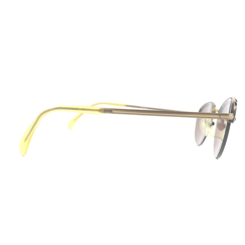 Very Good JEAN-PAUL GAULTIER sunglasses Old logo engraved half rim gold mens 56-3175 Used