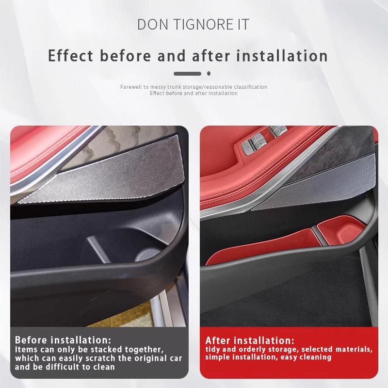 For BMW X5 G05 2019-2021 TPE Car Front Rear Door Side Storage Box Door Slot Organizer Tray Interior Organizer Accessories