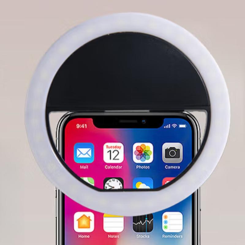 Portable Mobile Phone Clip Fill Light for Lighting Taking Photos Beautifying LED Mini Fill Light Night Light for Selfie Video
