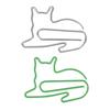 100Pcs Fancy Paperclips Animal Style Assorted Colors Covered Wire Cute Paper Clips for Home School Office