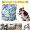 Dog Diaper Wraps Absorbent Waterproof Comfortable Printed Pattern Fastener Tape Breathable Pet Physiological Pants