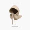 Hat Scarf Integrated Women's Autumn and Winter Warm Ear Protection Wool Hat New Scarf Integrated Shawl Knitted Hat