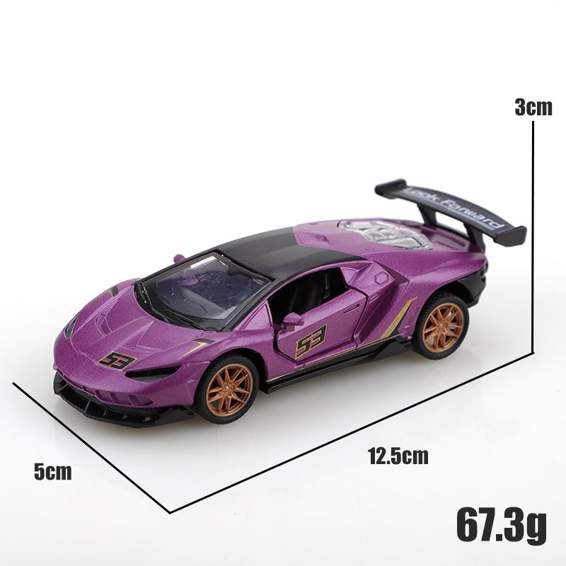 Verpackt 1.36 Legierung Svj Racing Track Pull-Back Auto, Legierung Racing Track Pull-Back Spielzeugauto, Cooles Kinderspielzeug, Legierung Pull-Back Spielzeug