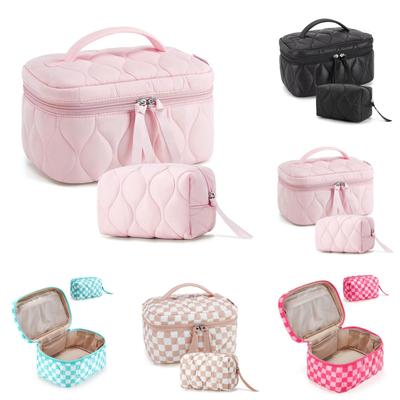 BAGSMART Ladies Portable Cosmetic Bag Large-capacity Travel Washing Bag Makeup Storage Bag High Appearance Index