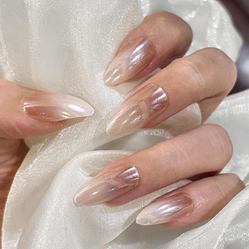Pegatinas Desmontables para Uñas Estilo Europeo y Americano - Uñas Postizas Simples y Llevables