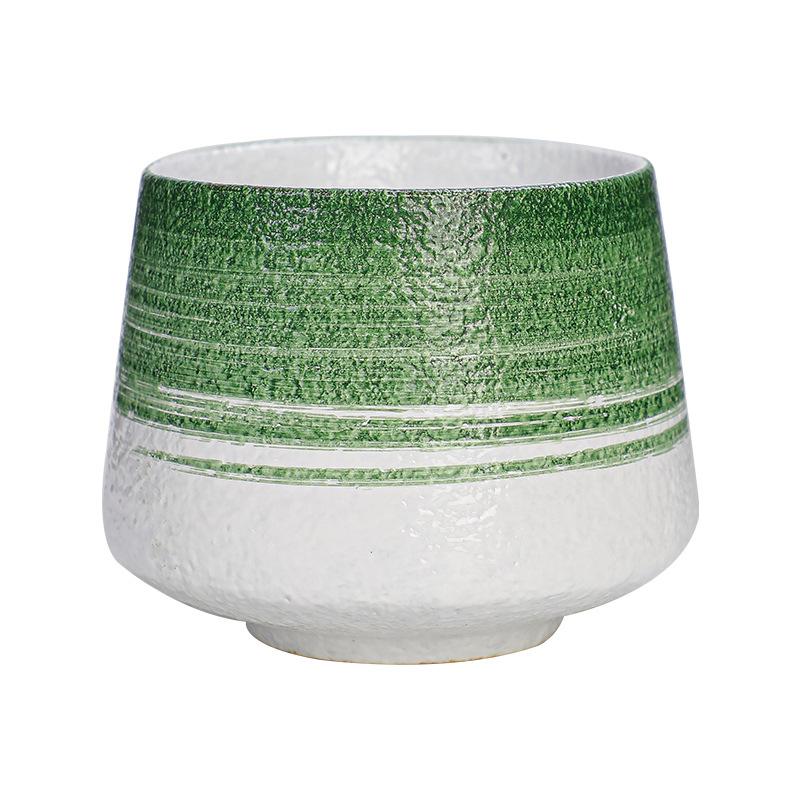 

Japanese Style Ceramic Coffee Cup Handmade Pottery Mug with Glaze for Latte Art Retro Tea Cup 200ml
