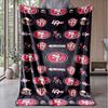 San Francisco 49ers flanelės vilnos pledas Jaukus šiltas pledas sofai, lovai, kelionėms Visų sezonų naudojimui