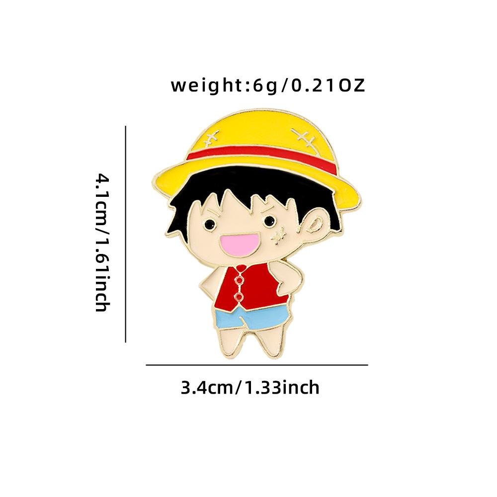 Cartoon Metal Badge Doraemon Alloy Oil Drip Brooch Super Mario Badge