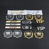 New Personalized VIP Car Logo Car VIP Word Logo Side Logo Decorative Sticker Modified Metal Tail Logo JP Car Sticker