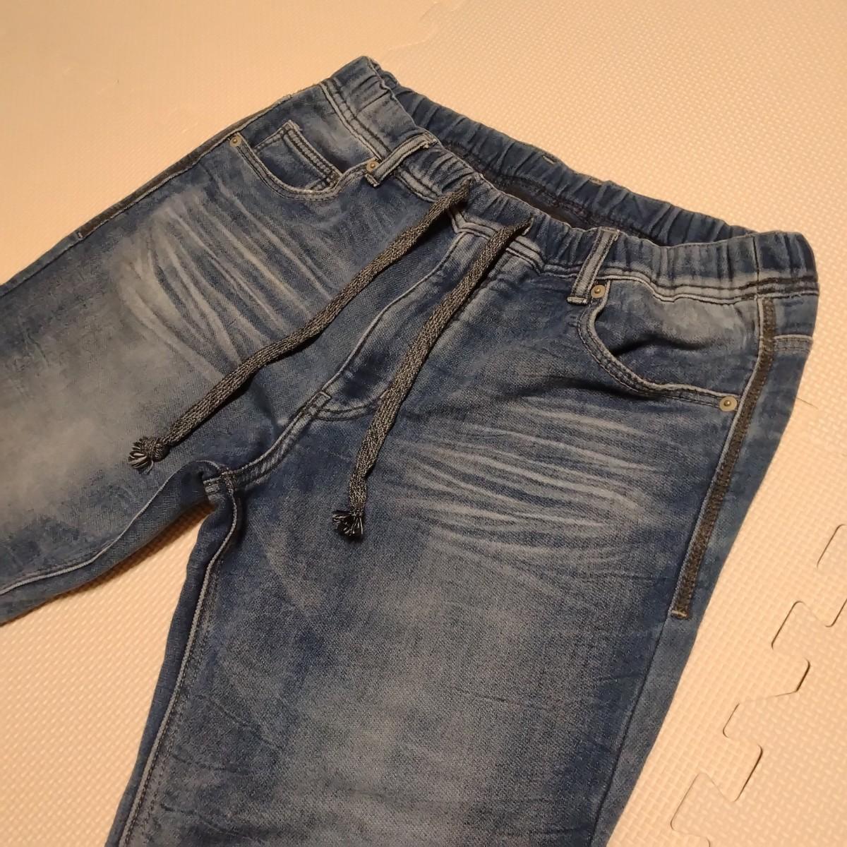 AZUL BY MOUSSY Easy Pants Stretch Jeans Denim Jeans Cutoff Distressed Cropped AZUL BY MOUSSY Navy M