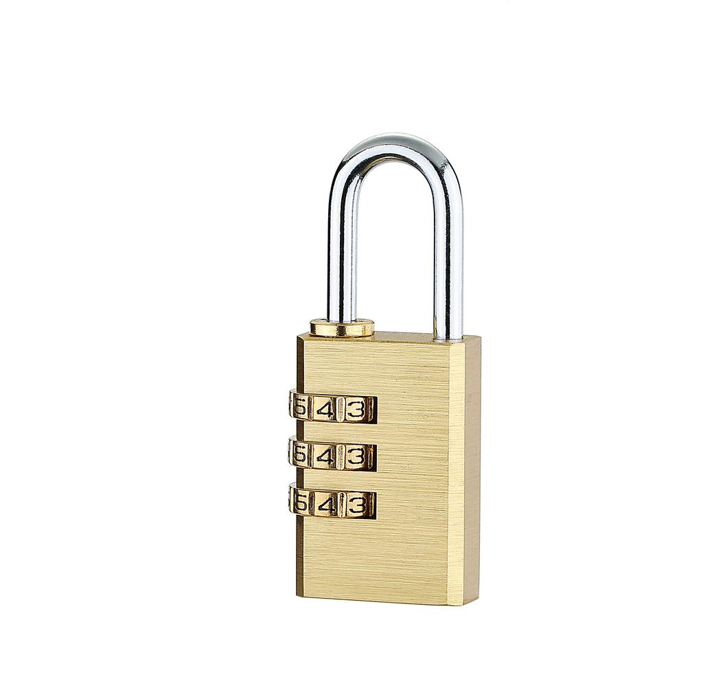 High Quality Padlock Solid Brass Lock Digit Combination Password Secret Code for Gym Outdoor Locker Case Copper Stainless Steel