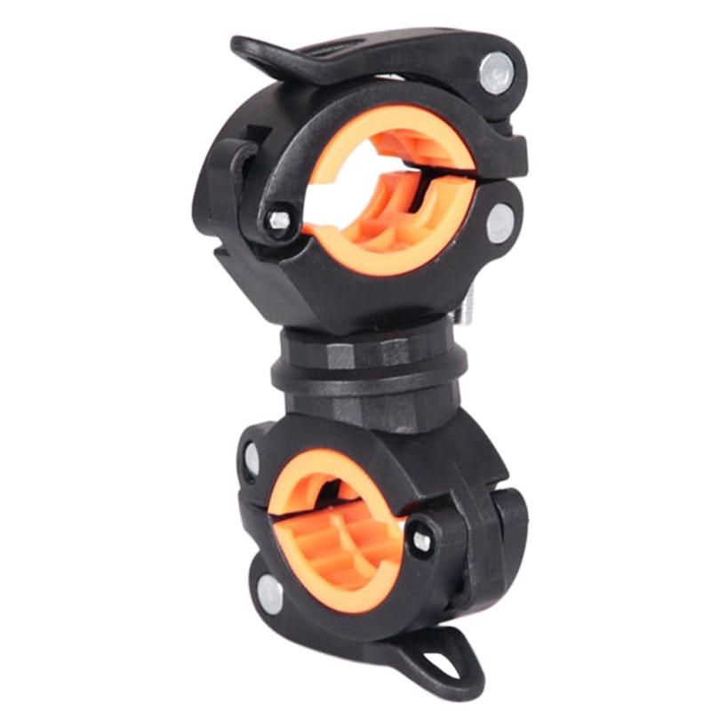 Flashlight Mount Holder,Universal Bicycle Led Light Mounting Holder 360°-Rotation Clip-Clamp for Flashlight,Cycling