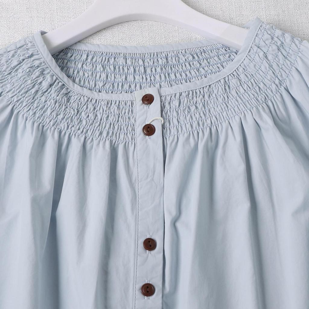 Japanese-Inspired Artistic Pleated Long Sleeve Women's Shirt - Spring Collection