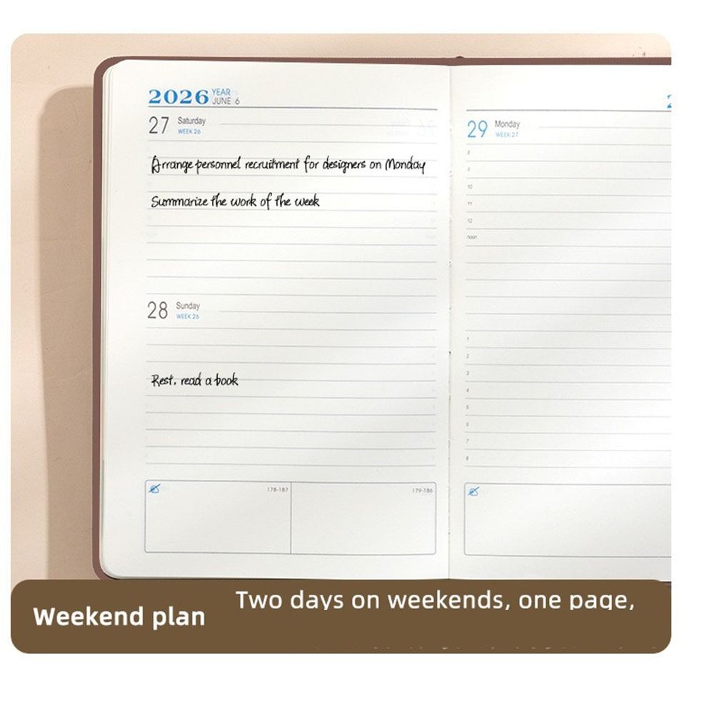 Aufgabenpriorität A5 Tagesplaner Notizbuch Dickes Papier A5 Englisch Tagesplan Notizen machen