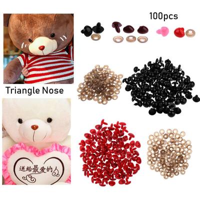 100pcs Craft Toys DIY Tool Doll Noses Dolls Accessories Triangle Nose Safety Parts
