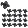 20 Pieces 8mm Hole Push-In Extension Screw Panel Clips Plastic Rivets Black