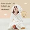 Children's Hooded Bathrobe - Coral Fleece Cartoon Design for Infants and Toddlers