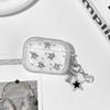 Silver Stars Earphones Case with Pendant Soft Cover for Airpods 4/3/2/1/pro3/pro2/pro
