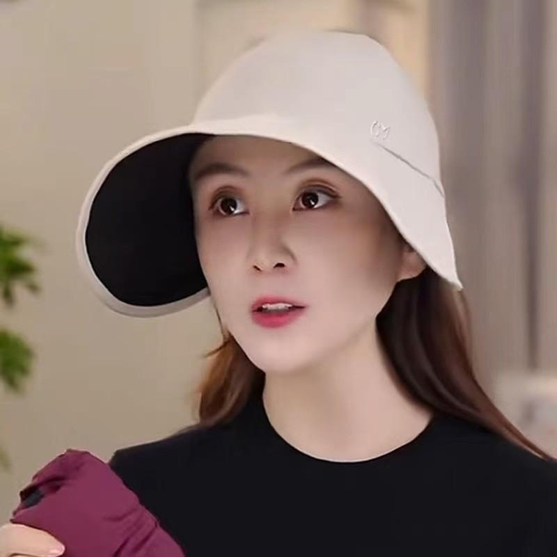 Summer Sun Protection Fisherman Hat With Large Brim Foldable For Outdoor Travel