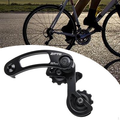 Mountain Road Bike Tensioner Aluminum Alloy Folding Bicycle Single Rear Derailleur Guide